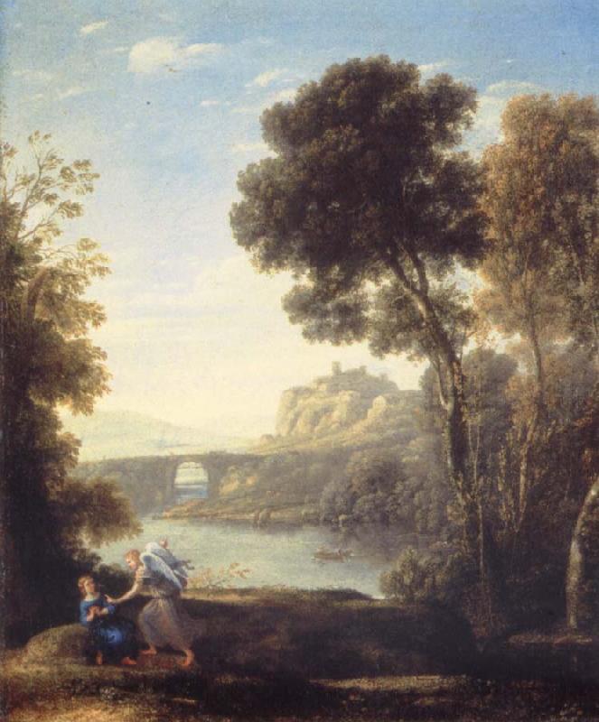 Claude Lorrain Landscape with Hagar and the Angel oil painting image